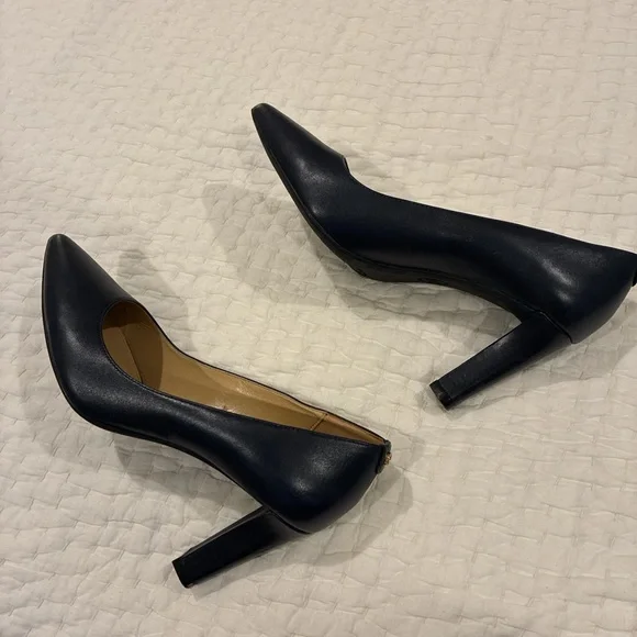 Michael Kors Navy Blue Heels - Picture 3 of 6